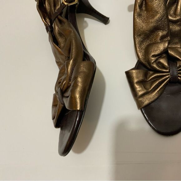 Arturo Chiang Bronze Brown Slingback women’s size 6.5 - Picture 3 of 7